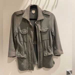 Free with purchase! Banana Republic grey cotton trench-style jacket XS